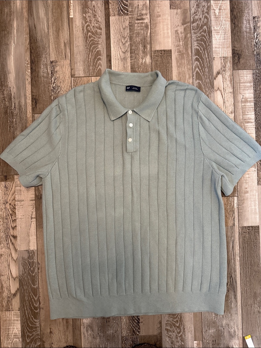 GAP Men's Sage Green Knit Polo